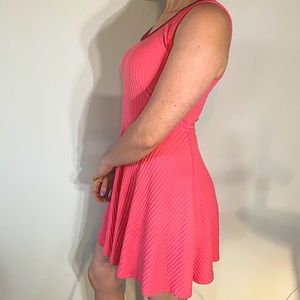 Coral Candie’s Ribbed Knit Skater Dress